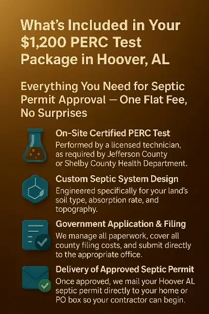 Septic PERC Test Package in Hoover, AL - Certified Soil Testing